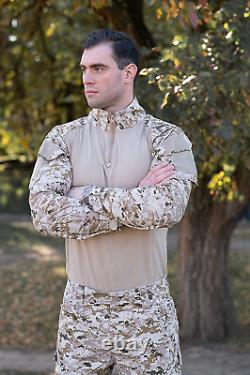 Camouflage Costume Avec Knee Pads Pour Hommes Ensemble Tactique Chasse Uniforme Paintball Fi