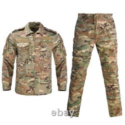 Camouflage Pour Hommes Costume Tactique Uniforme Militaire Chasse Ensemble Habillement
