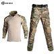 Camouflage Uniforme Militaire Costume Hommes Brise-vent Chemise De Combat + Pantalons De Fret
