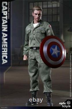 Capitaine America Camouflage Ver. Ensemble D'uniforme Militaire Vert