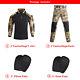 Chemise D'uniforme Militaire Pantalon Tactique Avec Protections Combi Camouflage Vêtements De Chasse