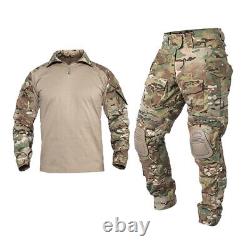 Chemise de combat pour hommes G3 Pantalon Militaire Tactique Airsoft Armée BDU Uniforme Camouflage SWAT