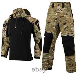 Chemise de combat tactique militaire GEN3 pour hommes de l'armée - Pantalon uniforme BDU imperméable en camo