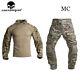 Chemise Et Pantalons De Combat Emerson Tactical G3 Uniforme De Combat Bdu Hauts Avec Genouillères Pantalons