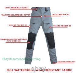 Chemise uniforme militaire Pantalon tactique avec protections Costume de camouflage Vêtements de chasse