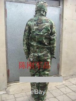 Chine Pla Chemical Corps Woodland Camouflage Combat Habillement, Chapeau, Type Fff02, Set