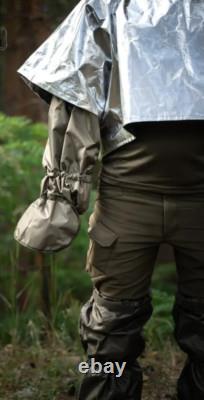 Combinaison de camouflage à imagerie thermique, manteau anti-chaleur, poncho, olive, anti-drone