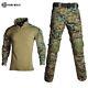 Costume De Camouflage Militaire Pour Hommes Avec Chemise De Combat Coupe-vent + Pantalon Cargo