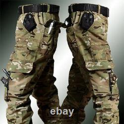 Costume de camouflage militaire pour hommes, ensembles d'uniformes tactiques, veste, combinaison et pantalon de jogging 2 pièces.
