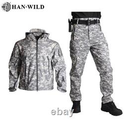 Costume de chasse Vestes tactiques Uniforme militaire Tenue d'armée Veste + Pantalon