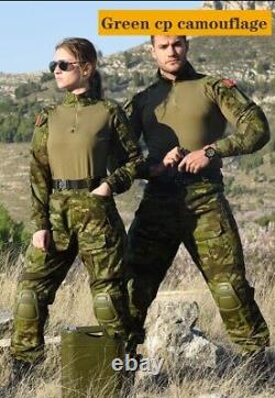 Costumes de combat tactiques pour hommes de l'armée avec protège-genoux uniforme militaire G3 combinaison de travail extérieure