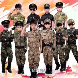 Enfants Costumes Tactiques Militaires Camouflage Costumes D'entraînement De Plein Air