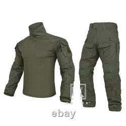 Ensemble D'uniforme De Combat Edr Pour Hommes Pour La Chasse Airsoft Shooting Pantalon De Camouflage