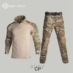 Ensemble D'uniformes Tactiques De L'armée Militaire Chemises D'entraînement À La Chasse Au Camouflage + Pantalons