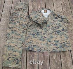 Ensemble Large Reg Marine Corps Marpat Digital Woodland Camouflage Pantalon Shirt Usmc