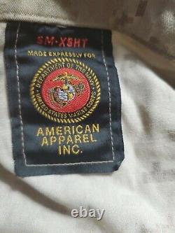 Ensemble Petit Xs Marine Corps Marpat Digital Desert Camouflage Pantalon Chemise Usmc