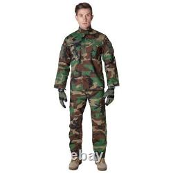 Ensemble d'uniforme de combat Primal Gear ACU Woodland Veste et Pantalon Militaires Tactiques
