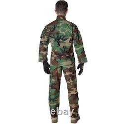 Ensemble d'uniforme de combat Primal Gear ACU Woodland Veste et Pantalon Militaires Tactiques