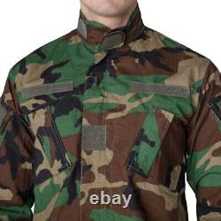 Ensemble d'uniforme de combat Primal Gear ACU Woodland Veste et Pantalon Militaires Tactiques