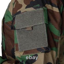 Ensemble d'uniforme de combat Primal Gear ACU Woodland Veste et Pantalon Militaires Tactiques