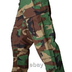 Ensemble d'uniforme de combat Primal Gear ACU Woodland Veste et Pantalon Militaires Tactiques