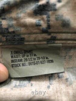 Ensemble d'uniforme de l'US Military Marines Taille XS
