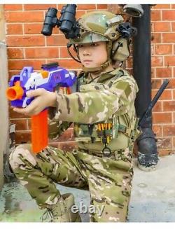 Ensemble de chasse à l'uniforme militaire tactique pour enfants Airsoft Camouflage