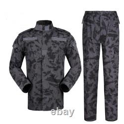 Ensemble de chemise, de veste et de pantalon de camouflage tactique pour uniforme militaire masculin
