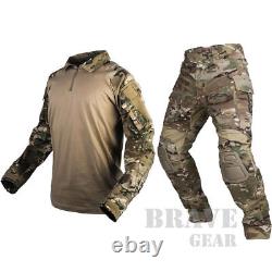 Ensemble de chemise et de pantalon de combat Emerson G3 avec genouillères, uniforme tactique militaire BDU Gen3