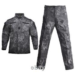 Ensemble de chemise et pantalon camouflage tactique de l'armée des hommes