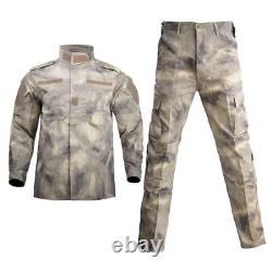 Ensemble de chemise, manteau et pantalon tactique camouflage pour uniforme militaire masculin