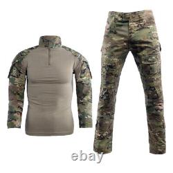 Ensemble de chemise, veste et pantalon de costume tactique, camouflage, pour homme dans l'armée.