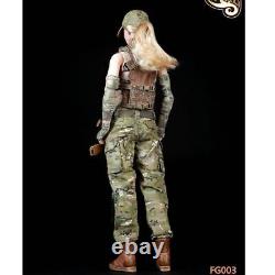 Ensemble de combat à camouflage à l'échelle 1/6 A142 de 8 pièces pour figurine féminine Faisen