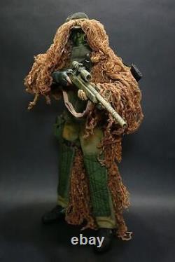 Ensemble de jouet de sniper du Corps des Marines des États-Unis à l'échelle 1/6 avec combinaison Ghillie et uniforme