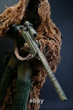 Ensemble de jouet de sniper du Corps des Marines des États-Unis à l'échelle 1/6 avec combinaison Ghillie et uniforme