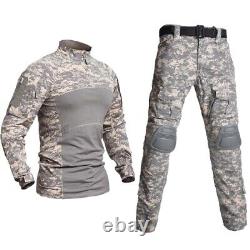 Ensemble de paintball avec chemises de camouflage, pantalons cargo et protections pour femmes