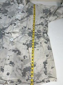 Ensemble de parka et pantalon USMC, camouflage neige MARPAT, taille petite régulière