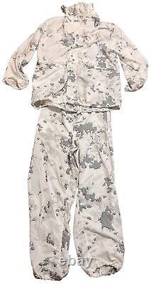 Ensemble de surblouses de camouflage enneigé USMC Snow MARPAT, pantalon et parka, taille petite régulière