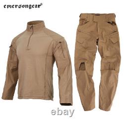 Ensemble de uniforme de combat tactique Emersongear E4 Chemise Pantalon Tops Devoir Cargo Pantalon CB