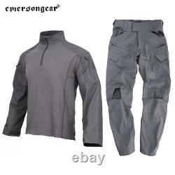 Ensemble de uniforme de combat tactique Emersongear E4 Chemise Pantalon Tops Pantalon de Service Cargo WG
