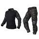 Ensemble De Uniformes De Combat Pour Hommes G3 Avec Genouillères Et Coudières En Multi-camo Noir (taille Petite)