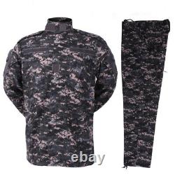 Ensemble de veste et pantalon de combat tactique militaire pour hommes de l'armée SWAT BDU en camouflage