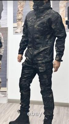 Ensemble de veste imperméable camouflage