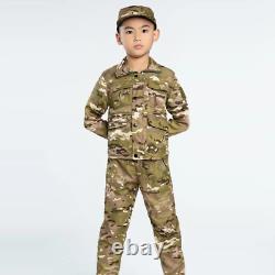 Ensemble de vêtements de chasse militaire tactique pour garçons, tenue de camouflage pour l'extérieur