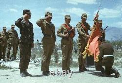 Ensemble rare d'uniforme de camouflage d'artillerie russe soviétique afghanka de taille L de l'URSS