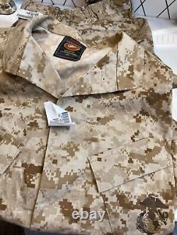 Ensemble uniforme USMC MARPAT désert, taille moyenne, neuf avec étiquettes