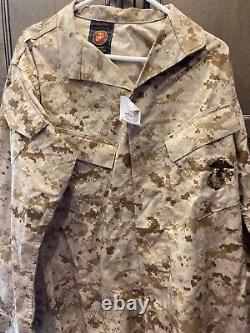 Ensemble uniforme USMC MARPAT désert, taille moyenne, neuf avec étiquettes