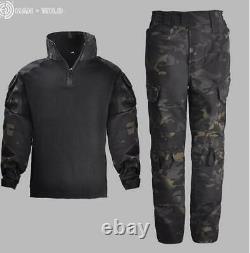 Ensembles D'uniformes De Combat Tactiques Pour Enfants Garçons Filles Airsoft Shirt Pantalon Militaire G3