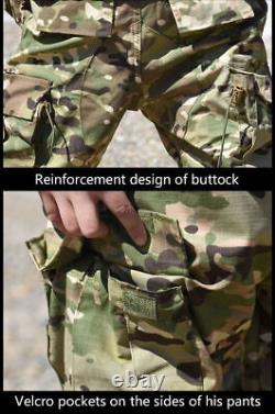 Ensembles de vêtements de chasse militaire tactique pour enfants avec vestes de camouflage