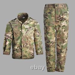 Ensembles de vêtements de chasse tactiques militaires pour enfants, vestes de camouflage assorties.